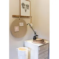 Memo prikbord wolvilt zand grijs gemeleerd d.60cm